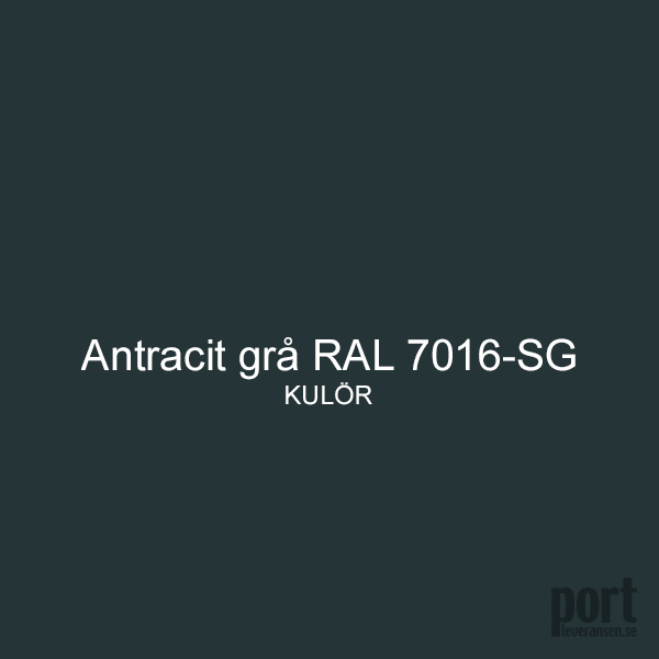 Kulör färg garargeport Antracit grå RAL 7016-SG