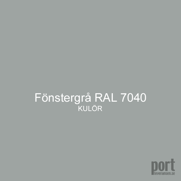 Kulör färg garargeport Fönstergrå RAL 7040