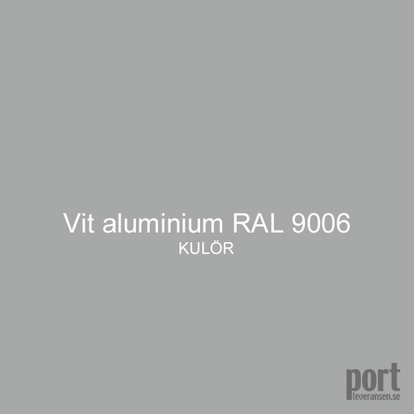 Kulör färg garargeport Vit aluminium RAL 9006